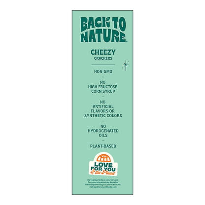 Back To Nature Cheezy Crackers, 5oz