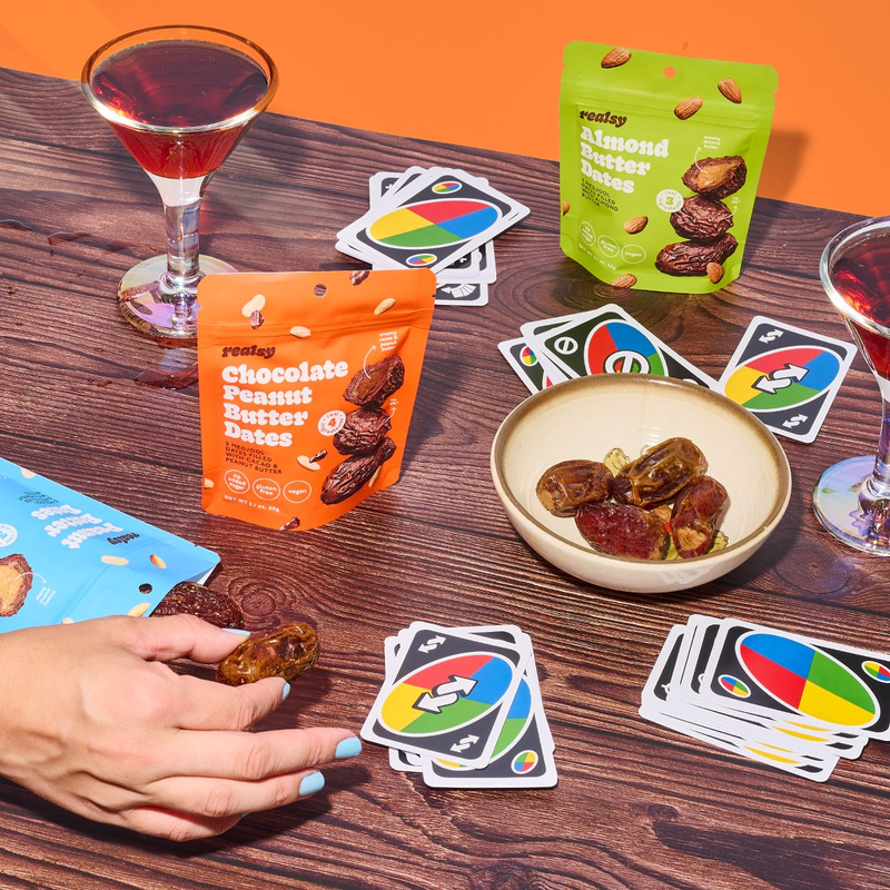 realsy Chocolate Peanut Butter Filled Dates, 2.1 oz