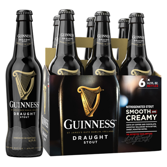 Guinness Draught Stout 6pk 11.2oz Btl 4.2% ABV
