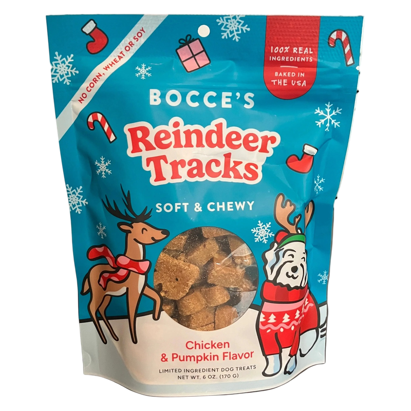 Bocce's Reindeer Tracks Dog Treats 6oz