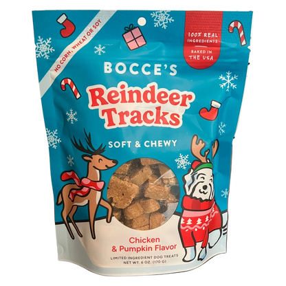 Bocce's Reindeer Tracks Dog Treats 6oz