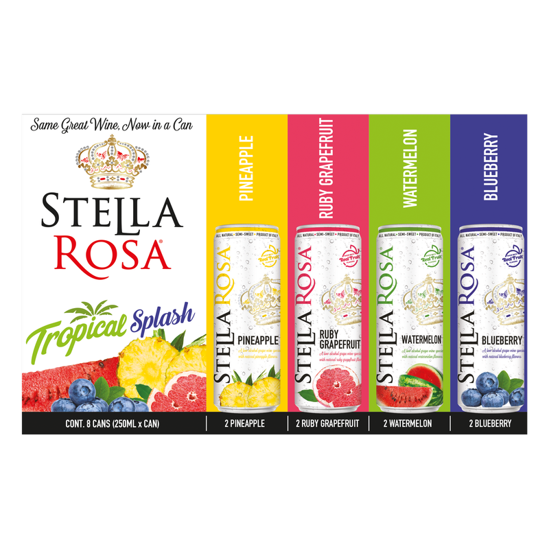 Stella Rosa Tropical Splash Variety Pack 8pk 250ml Cans