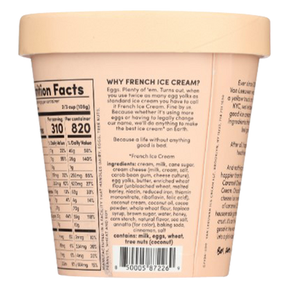 Van Leeuwen Chocolate Caramel Cheesecake Ice Cream Pint 14oz