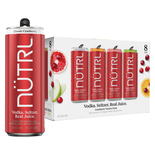 NUTRL Vodka Cranberry 8pk 12oz Can 4.5% ABV