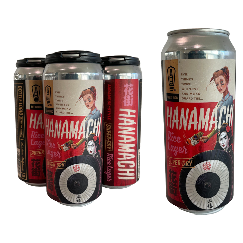 Bottle Logic Brewing Hanamachi Rice Lager 4pk 16oz Can