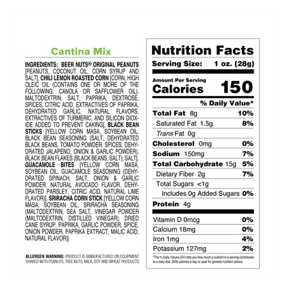 Beer Nuts Cantina Mix 32oz