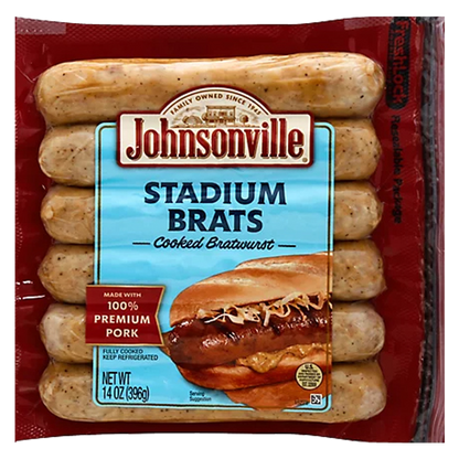 Johnsonville Stadium Bratwursts - 6ct/14oz
