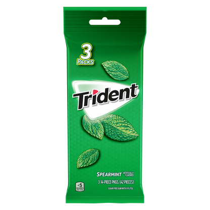 Trident Spearmint Gum 42ct