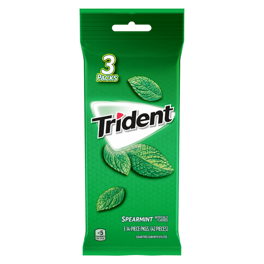 Trident Spearmint Gum 42ct