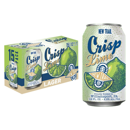 New Trail Crisp Lime Lager 15pk 12oz Can
