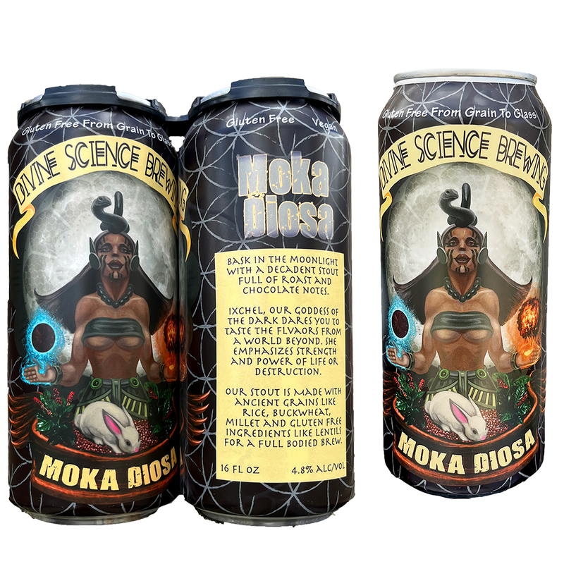 Divine Science Brewing Moka Diosa Stout 4pk 16oz Can