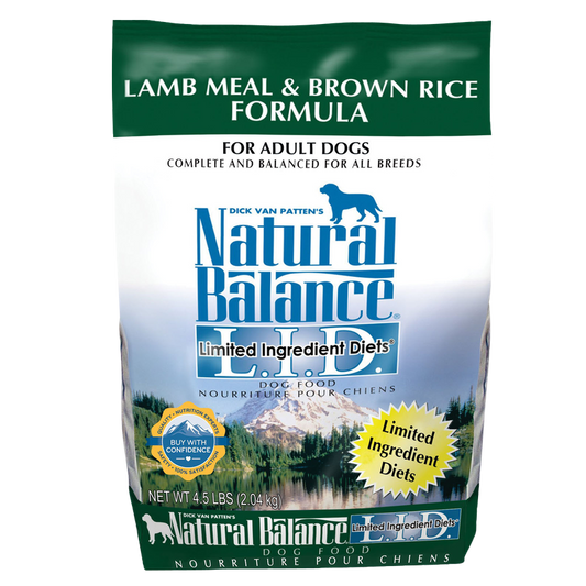 Natural Balance Limited Ingredient Diets with Grains Dry Dog Food 4.5lb