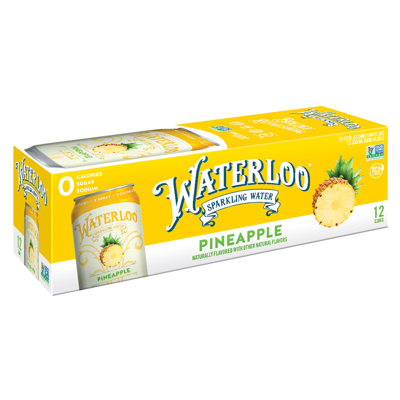 Waterloo Sparkling Pineapple Water 12pk 12oz Can