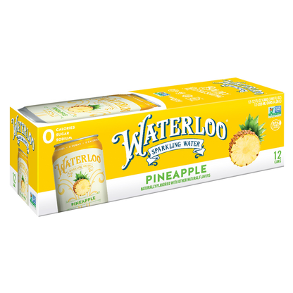 Waterloo Sparkling Pineapple Water 12pk 12oz Can