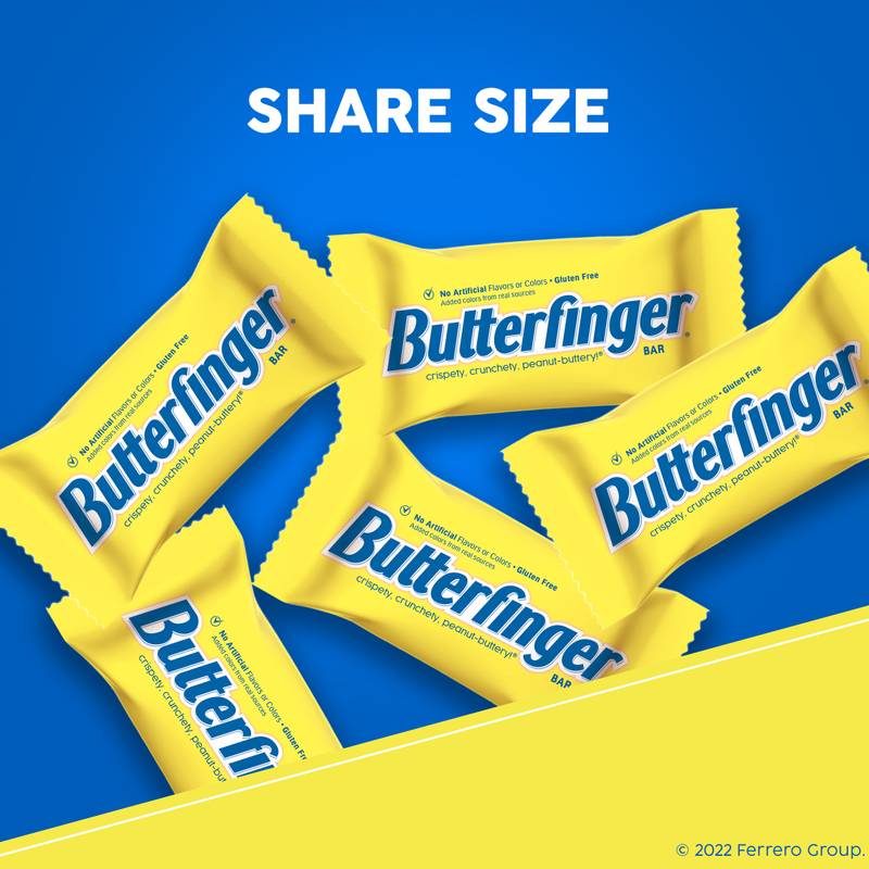 Butterfinger: Chocolatey, Peanut-Buttery, Share Size Candy Bars, 3.7 oz, Share Pack