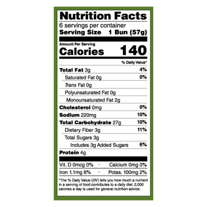 Frozen Rudi's Organic Wheat Hot Dog Buns - 6ct/12oz