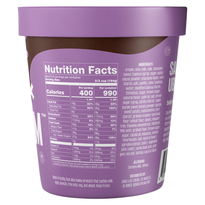 Boba x Ice Cream Salted Ube S'mores Pint