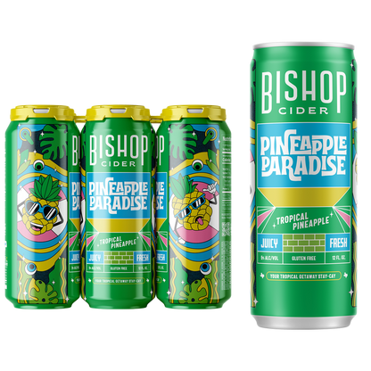 Bishop Cider Pineapple Paradise 6pk 12oz Can 5% ABV