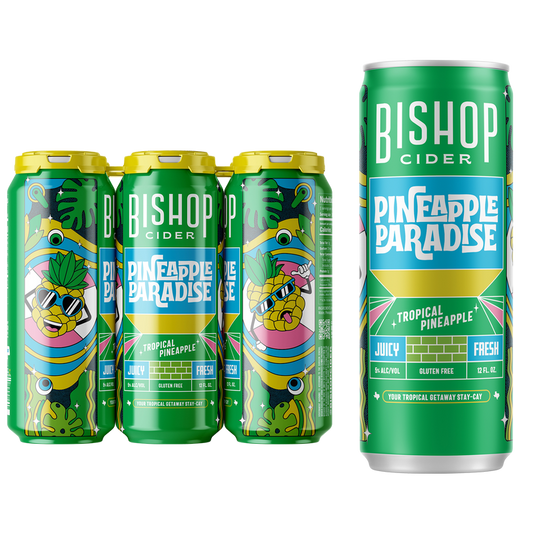 Bishop Cider Pineapple Paradise 6pk 12oz Can 5% ABV
