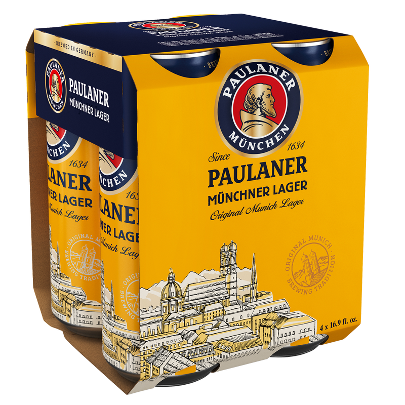 Paulaner Original Munich Lager 4pk 16.9oz Can