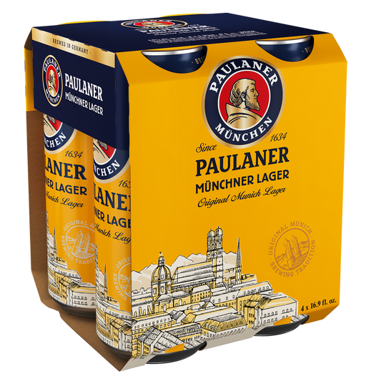 Paulaner Original Munich Lager 4pk 16.9oz Can