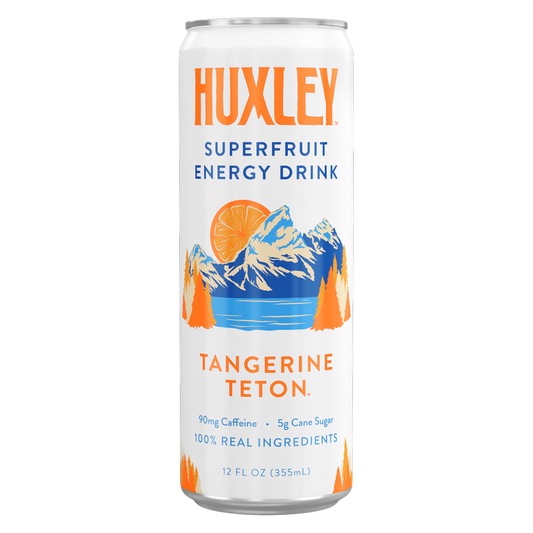 Huxley Tangerine Teton Superfruit Energy Drink 12oz Can