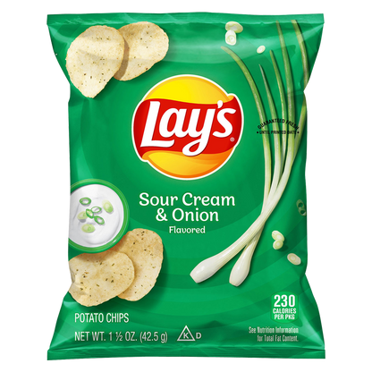 Lay's Sour Cream & Onion Potato Chips 1.5oz