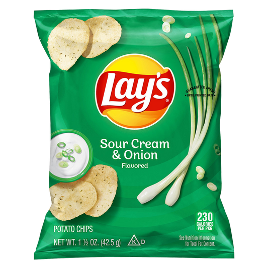 Lay's Sour Cream & Onion Potato Chips 1.5oz