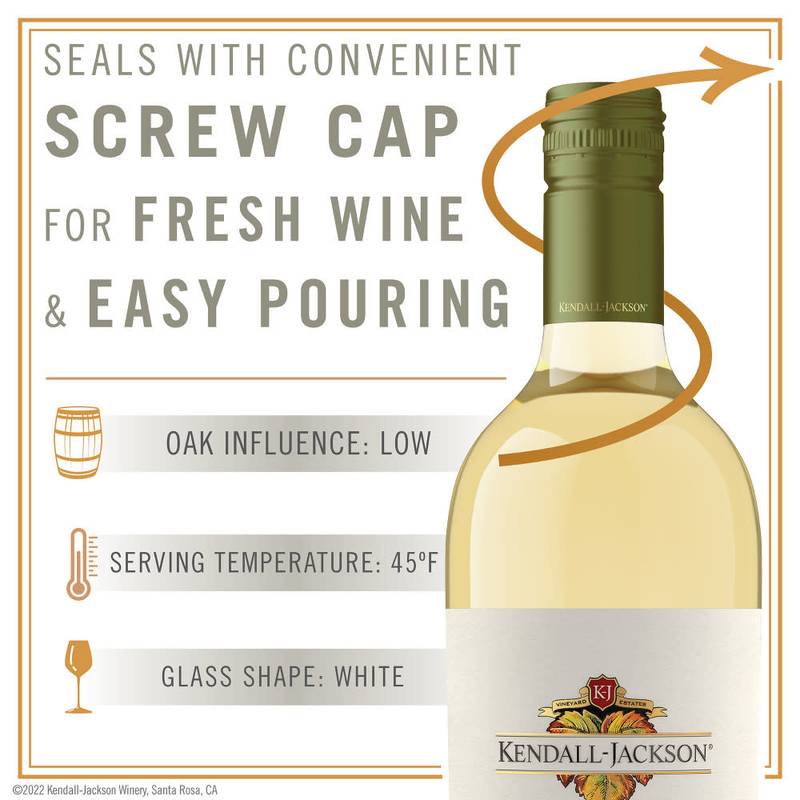 Kendall-Jackson Vintner's Reserve California Sauvignon Blanc White Wine, 750ml