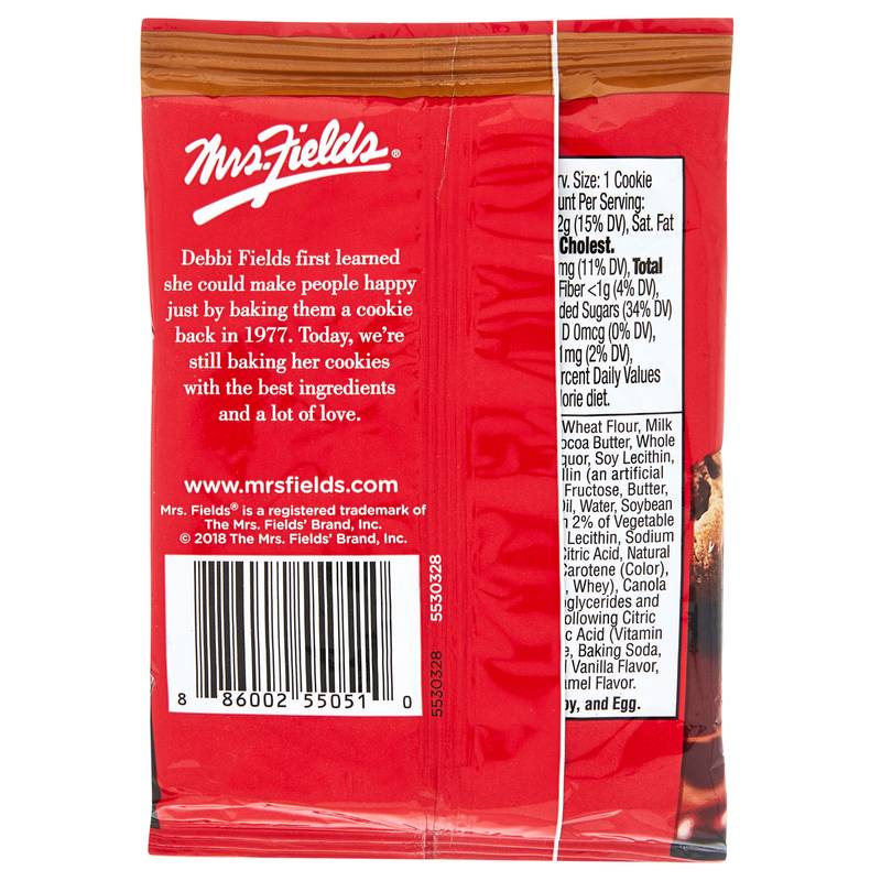 Mrs. Fields Milk Chocolate Chip Cookie 2.1oz