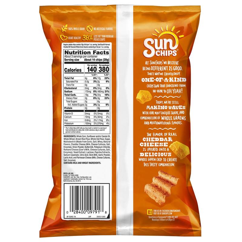 Sun Chips Harvest Cheddar 2.75oz