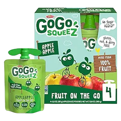 GoGo Squeez Applesauce Pouch 3.2oz 4pk