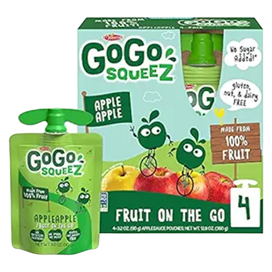 GoGo Squeez Applesauce Pouch 3.2oz 4pk