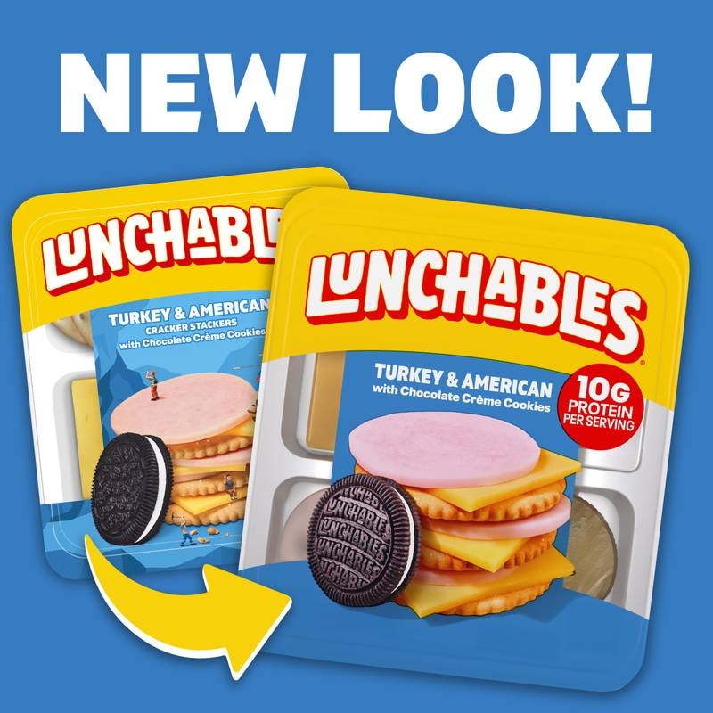 Lunchables Turkey & American Cheese Cracker Stackers with Chocolate Sandwich Cookies  - 3.2oz
