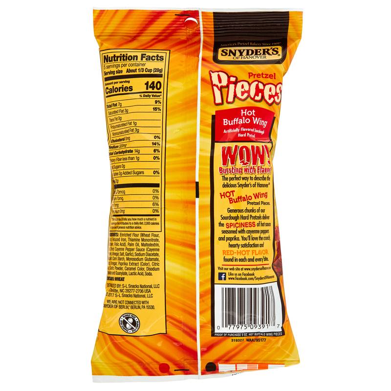 Snyder's Hot Buffalo Wing Pretzel Pieces 5oz