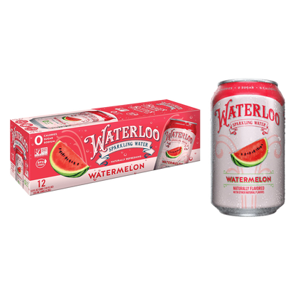 Waterloo Watermelon Sparkling Water 12pk 12oz Can