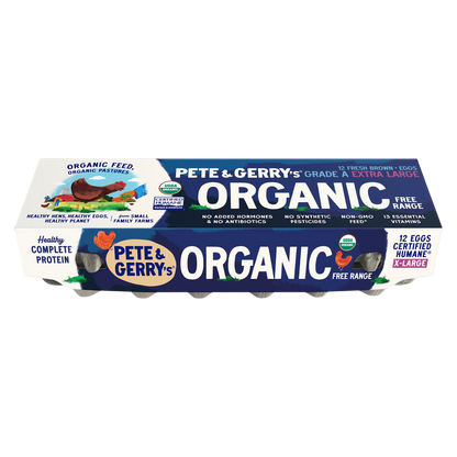 Pete & Gerry's Organic Grade A Free Range Extra Large Eggs - 12ct