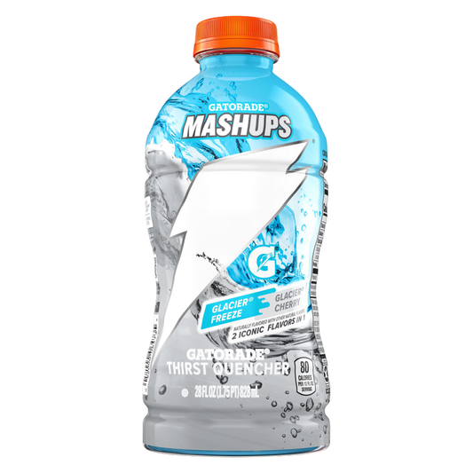 Gatorade Thirst Quencher Glacier Freeze & Glacier Cherry 28oz Btl