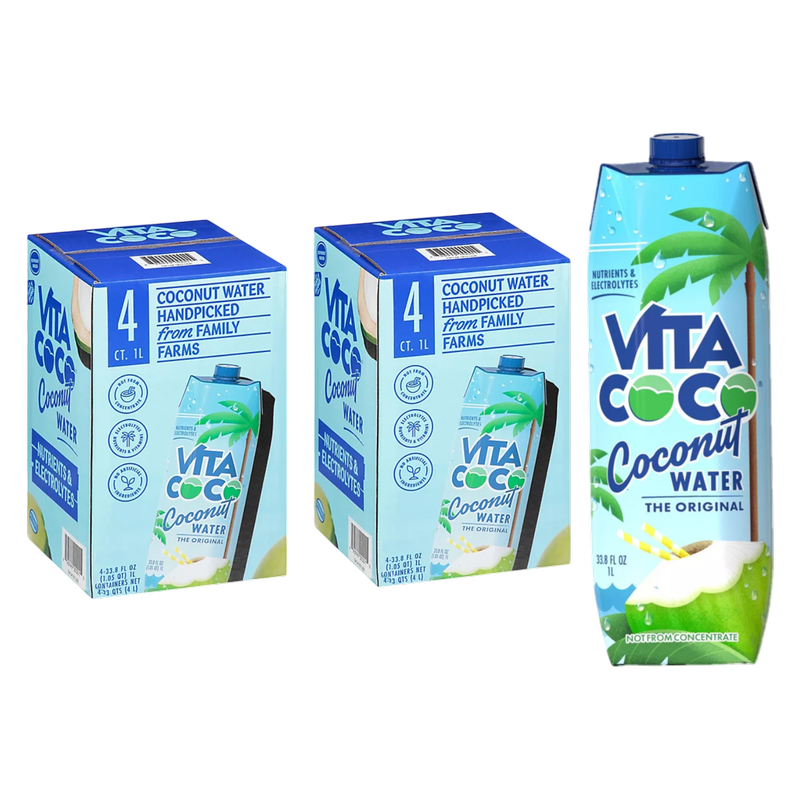 Vita Coco Pure Coconut Water 8pk 1L Ctn- XL