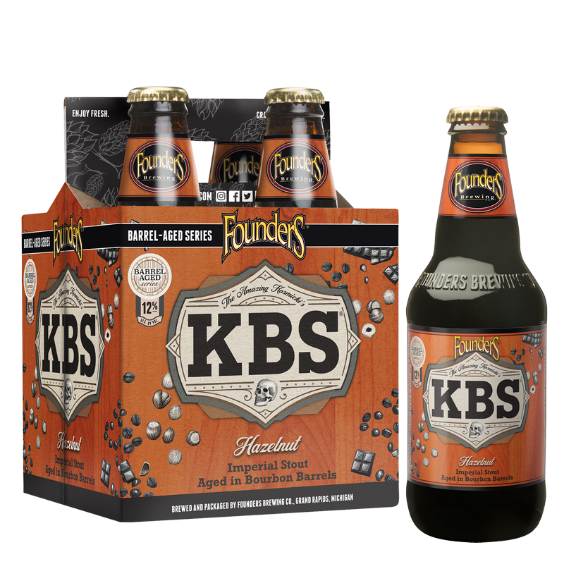 Founders KBS Hazelnut Imperial Stout 4pk 12oz Bottles