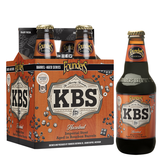 Founders KBS Hazelnut Imperial Stout 4pk 12oz Bottles