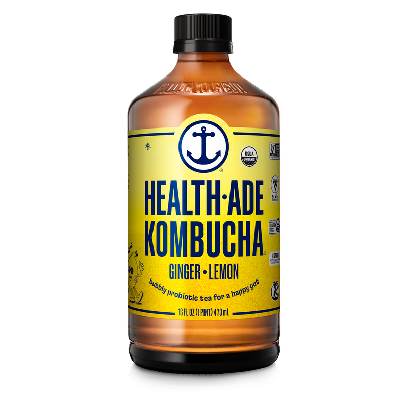 Health-Ade Ginger Lemon Kombucha 16oz Btl
