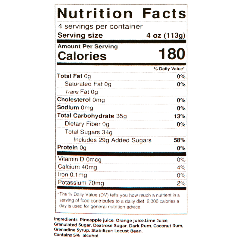 Niko's Spiked Caribbean Rum Punch Sorbet Pint