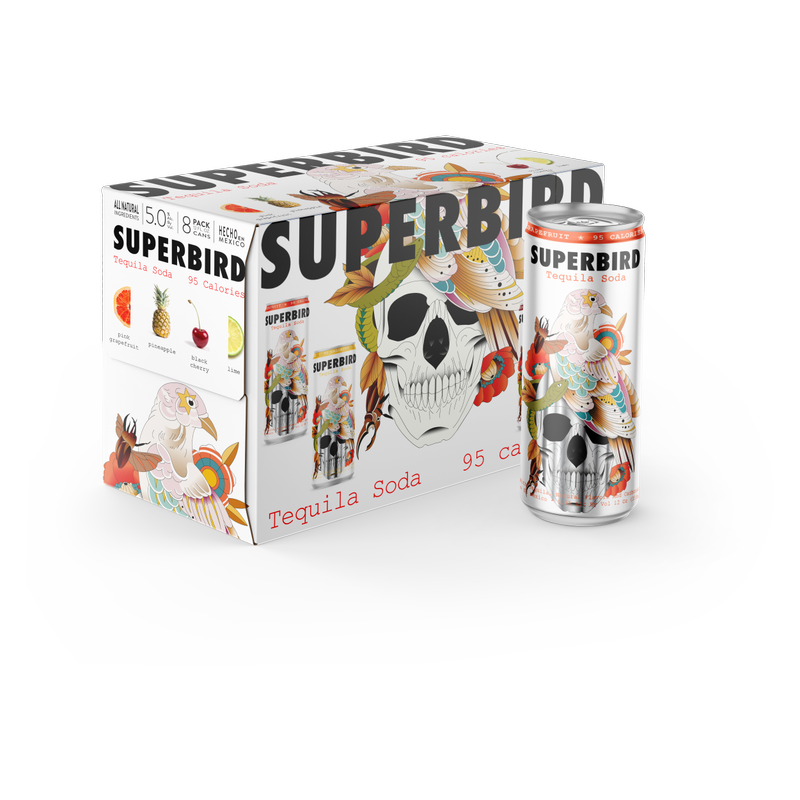 Superbird Tequlia Cocktail Soda 8pk 12oz Can