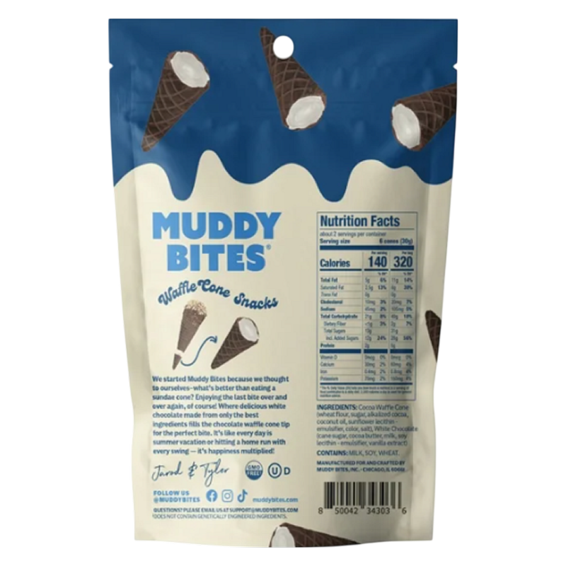 Muddy Bites Cookies & Cream, 2.330z