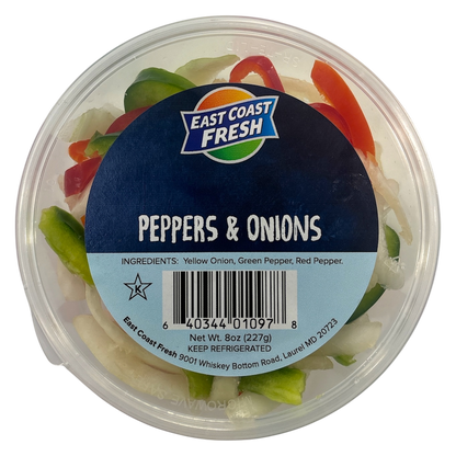 Fresh Peppers & Onions - 8oz