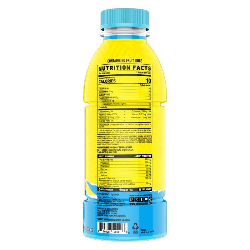 GHOST HYDRATION Sour Patch Kids Blue Raspberry 16.9oz Btl