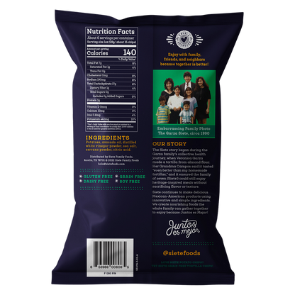 Siete Serrano, Sea Salt & Vinegar Potato Chips 5.5oz