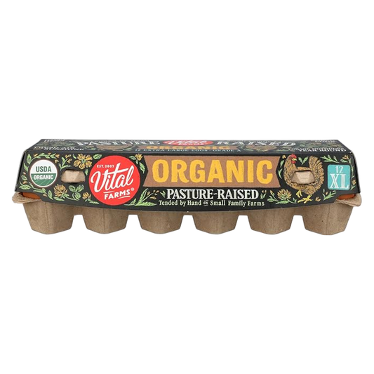 Vital Farms Organic Pasture Raised Extra Large Eggs - 12ct