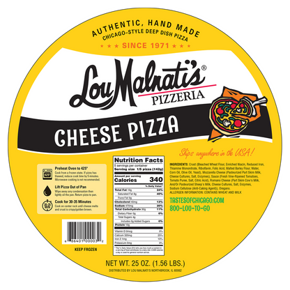 Lou Malnati's Chicago Style Cheese Pizza 25.6oz